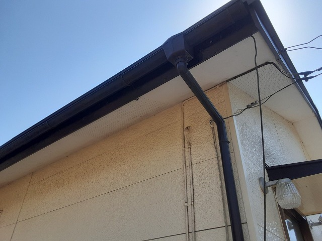 平屋住宅の雨どい